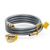15FT 3/8" ID Natural Gas Hose – PVC Rubber Outer