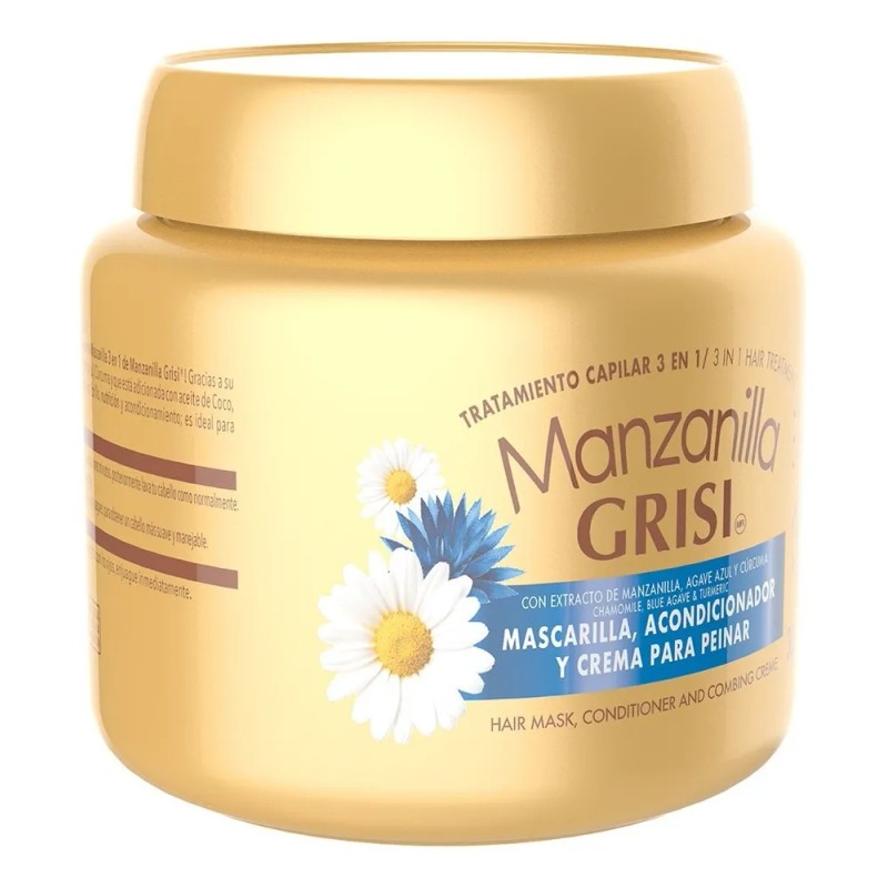 Tratamiento Capilar 3 En 1 Manzanilla Grisi