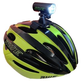 AWE® AWESprint™ In Mould Adult E-Bike/Bike Road Racing Helmet 55-58cm Black/Neon & AWE 150 Lumens Front/Rear USB Bike Helmet Light