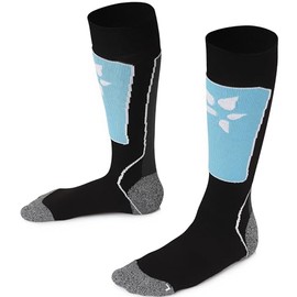 TODO SKISOCKEN Children's Thermal Socks Knee Socks with Merino Wool - Children's Ski Socks for Girls and Boys 23-26, 27-30, 31-34, black-blue