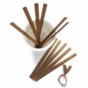 100pcs Plastic/Paper Coated 4" (10cm) X 1/4" (6mm) Twist Ties