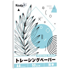 Koala Tracing Paper, A4 Sulfate Paper, Thin, 50 Sheets, Translucent Paper, Drafting, Drawing, Cartoon, Illustration Tracing, Reproduction, Copy, Transfer, Writing, 50g/m2