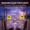 4PCs Solar Torch Lights Outdoor, 43 inch 96 LED, Waterproof