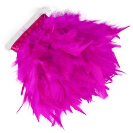 2 Meter Rose Turkey Feathers Trim Fringe for Party Wedding Dress Sewing Crafts Costumes Decoration Pack