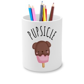 Fabulous Pupsicle Dog Ice Cream Pets Ceramic Pen Pot 11oz