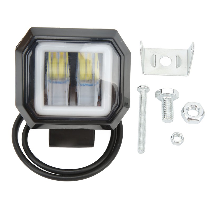 20 W 6500K LED Square Light Bar Spotlight DRL Angel