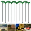 20Pcs Tent Pegs, BetterJonny 7inch Non-Rust Family Pop Up Household,