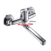 Kitchen Sink Tap Wall Mounted with 360° Rotation, Sink Spout,