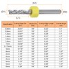 sourcing map 10pcs End Mill Bits 3mm Solid Carbide CNC