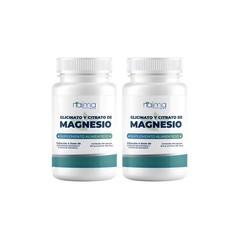 Glicinato Citrato Magnesio 500 Pack 200 Cápsulas