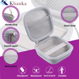 Khanka Hard Carrying Case for Anbernic RG35XXSP Retro Handheld Game Console,Storage Cover with 1 HDMI Adapter,1 Screen Protector，RG35XXSP Game Console Not Included. (White)