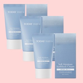 Today With Soft Moisture Inorganic Moisture Sun Cream SPF+ PA++++, 60ml, 3 units / 투데이위드 소프트 모이스쳐 무기자차 수분선크림 SPF+ PA++++, 60ml, 3개