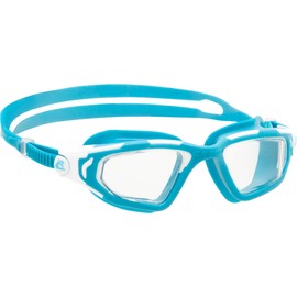 CRESSI Unisex Adult Vortex Innovative Swimming Goggles with Advanced Performance, Offering Comfort and Unique Versality, Aquamarine Clear Lens, One Size