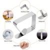 Pack of 12 Tablecloth Clips, Stainless Steel, Tablecloth Clips for
