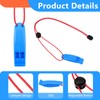 3 Pcs Emergency Whistle, Loud Whistle with Adjustable Lanyard Safety