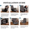 Velvet Office Chair Cover with Arm Covers Stretch Computer Desk
