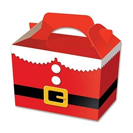 10 x Christmas Santa Suit Party Meal / Treat Boxes