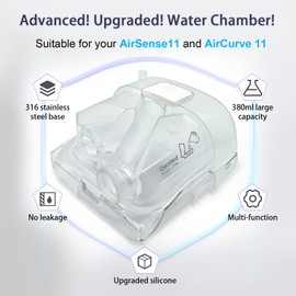Water Chamber Adapter for ResMed AirSense 11 and AirCurve 11 Series Machines, Compatible with So Clean Water Tank Machines, Water Reservoir Tubing Adapter