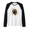 Gorilla Mode Workout Gym Motivation Beast Training Quote Raglan, black