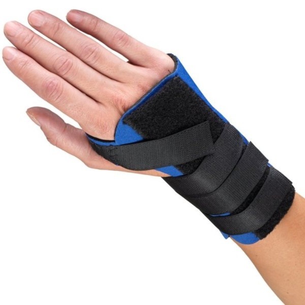 OTC Wrist Splint, Cock-up Style, Neoprene, Black, Small (Right Hand)