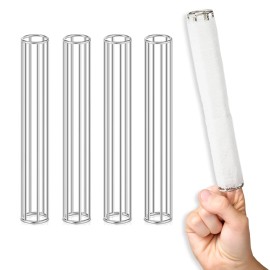 Alaisee 4 Pcs Tubular Gauze Metal Applicator Cage Metal Cage Applicator Tube ...