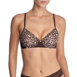 Natori Women's Bliss Perfection Contour Underwire, French Roast Leopard Print