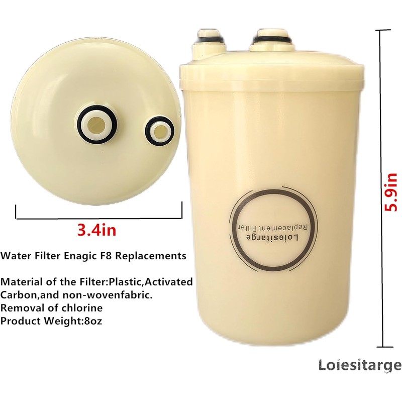 Loiesitarge High Grade Water Filter Replacement, Removal of Chlorine for