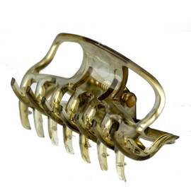 Pack of 2 Approx. 6 cm Long Amber Light Hair Claw – Made in Germany – Welovebeads