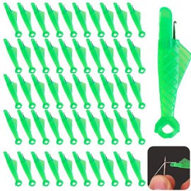 PXBSNB 50 PCS Fish Mouth Sewing Machine Needle Threader, Upgraded Needle Threaders for Sewing Machines, Quick Automatic Needle Threader, Easy Selfthread Needle Threading Tool for DIY Hand Sewing