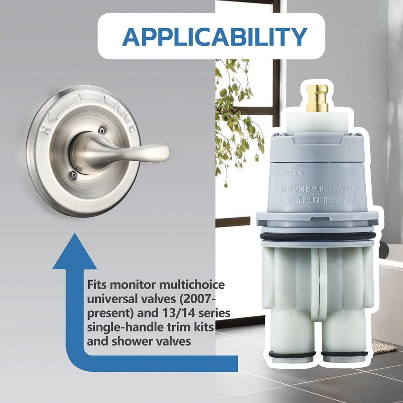 RP46074 Shower Cartridge Compatible with Delta 13/14 Series Single Handle