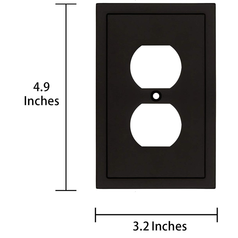 Modern Edge Decorative Wall Plate Switch Plate Outlet Cover, Durable