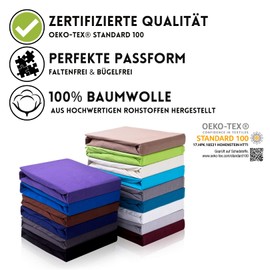 Hometex Premium Textiles Topper Fitted Sheet, Fitted Sheet for Topper 125 g/m2 - Ideal for Box Spring Bed, Topper Oeko-Tex® Standard