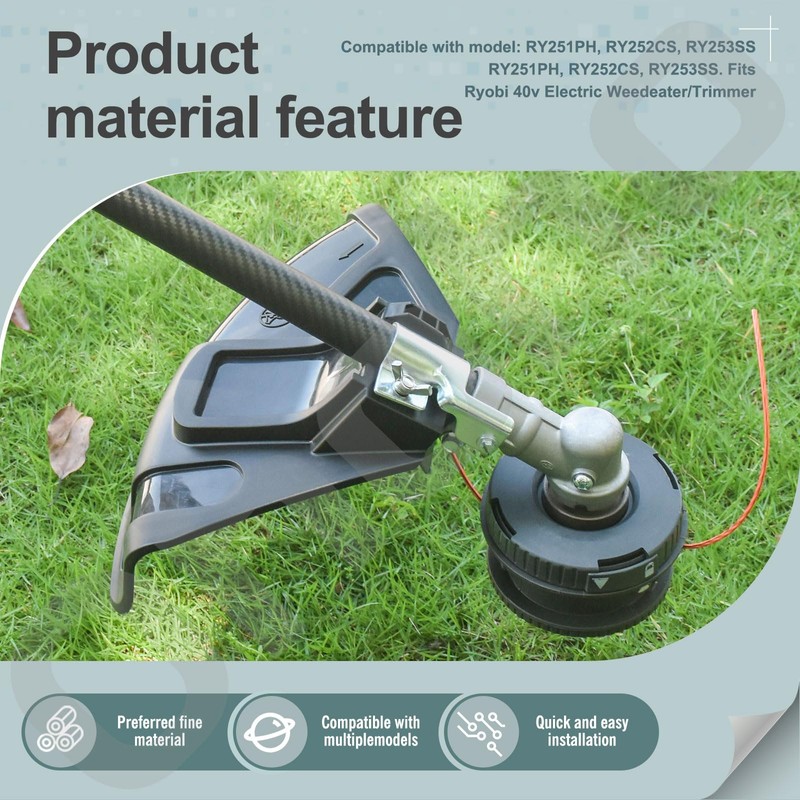 308473005 Grass Shield/Guard with Bolt Clamp Compatible with Ryobi 40