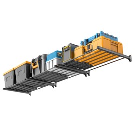EVERHANGER Heavy Duty Garage Wall Shelves, Metal Storage Shelves (33" x 24")
