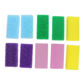 FRCOLOR 10pcs Pumice Stone Foot Scrubber for Callus Removal and Pedicure Care Ergonomic Design Lightweight Foot Exfoliator for Smooth Skin for Home Use and Travel