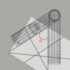 LUYING Goniometer, Angle Meter, Multi-Ruler, Angle Spine Ruler, 360 Degree