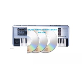 Roland Fantom 25,000 Roland Fantom X6, G6, and G8 Sounds Samples On CD Sound Kit WAV Files