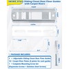 IWIWE Adjustable Sliding Closet Door Floor Guides with Carpet Risers