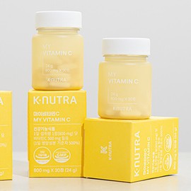 K-Nutra My Vitamin C 500mg high content UK-made DSM 24g (30 tablets of 800mg) x 3 cans Expiration date until December 12, 2026 / 케이뉴트라 마이 비타민C 500mg 고함량 영국산DSM24g(800mg 30정) x 3통 소비기한 26년 12월 12일까지