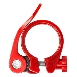 Laxzo ® Bike Seat Post Clamp Aluminum Alloy Quick Release Bicycle Seatpost in Red Tube Clip 31.8mm for Mountain Bike Road Bike Fixie Gear Track Bike Folding Bike DH MTB BMX