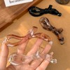 4pcs Stylish Bow Banana Clips Non-Slip Medium Ponytail Holder Hair