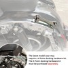 Sissy Bar, PSLER Motorcycle Detachable Backrest Passenger Purpose Seat Back