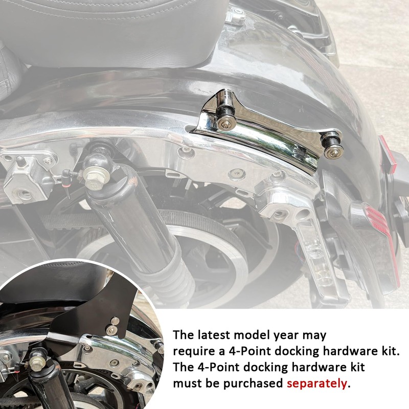 Sissy Bar, PSLER Motorcycle Detachable Backrest Passenger Purpose Seat Back