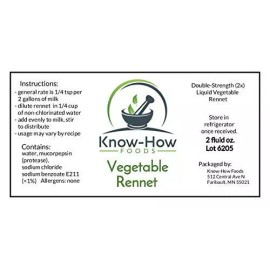 Know-How Foods Brand Cuajo LÃ­Quido  Para Hacer El Queso Fresco Cuajar Queso Casero De Casa 2 Oz v...