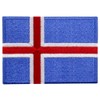 Iceland Flag Embroidered Iron On Sew On Patch