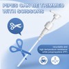 [2-Pack] Dispenser Pump, Shampoo/Conditioner, Leak Proof, Extended Trimmable Tube, Fits