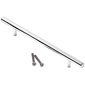 Merriway® BH01096 Bright Chrome 'T' Bar Style Handle, 96 mm