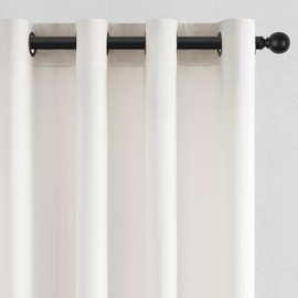 Topfinel 102 Inches Long Custom Blackout Velvet Curtains,Beige Cream Soundproof Pleated Noise Cancelling Curtains Grommet for Traverse Rods, Viral Drapes 2 Panels for Living Room Bedroom