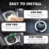 Rebvugr Bling Car Push to Start Button Cover, Switch Button