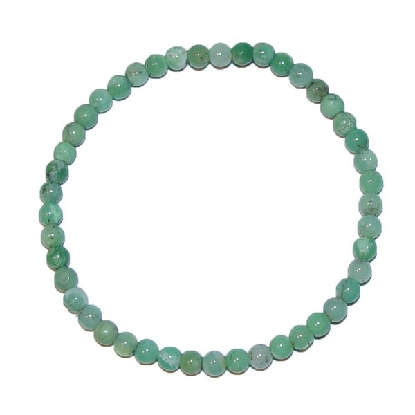 Janni-Shop-Bracelets Chrysoprase Bracelet Ball 4-5 mm Beautiful Green Colour and